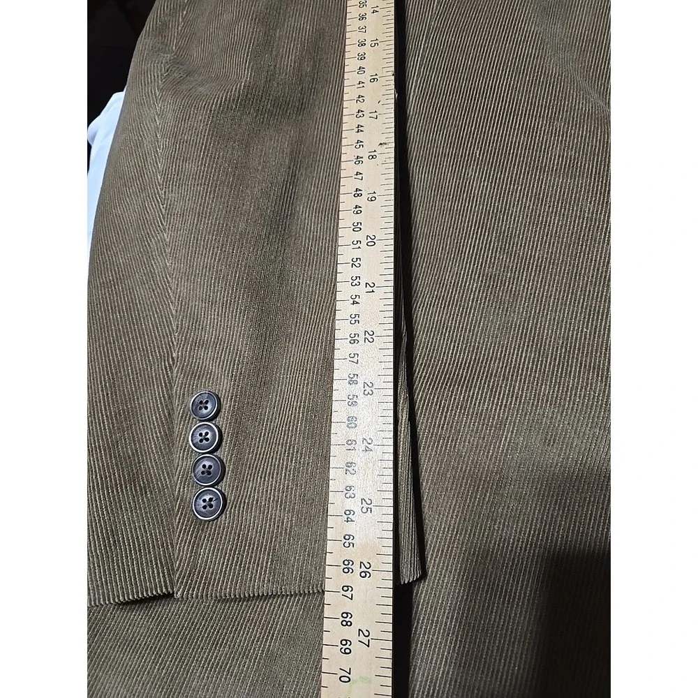 Joseph & Feiss Blazer Men's 50L Tan Corduroy Two Button Sport Coat Jacket